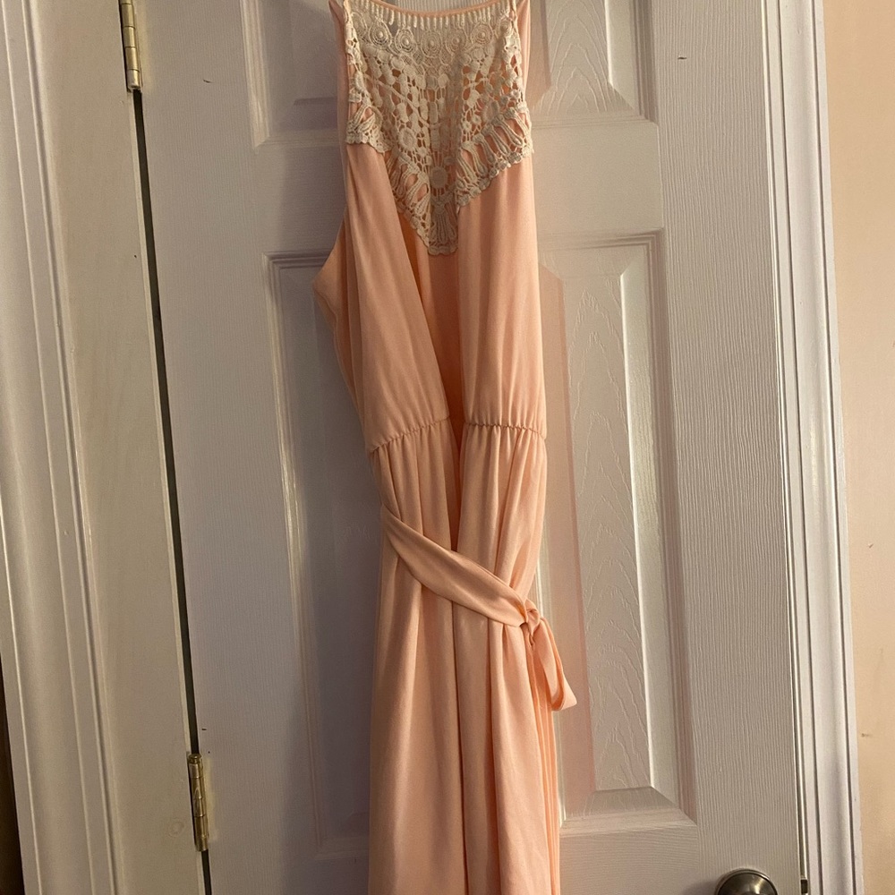 Maurices peach high neck dress